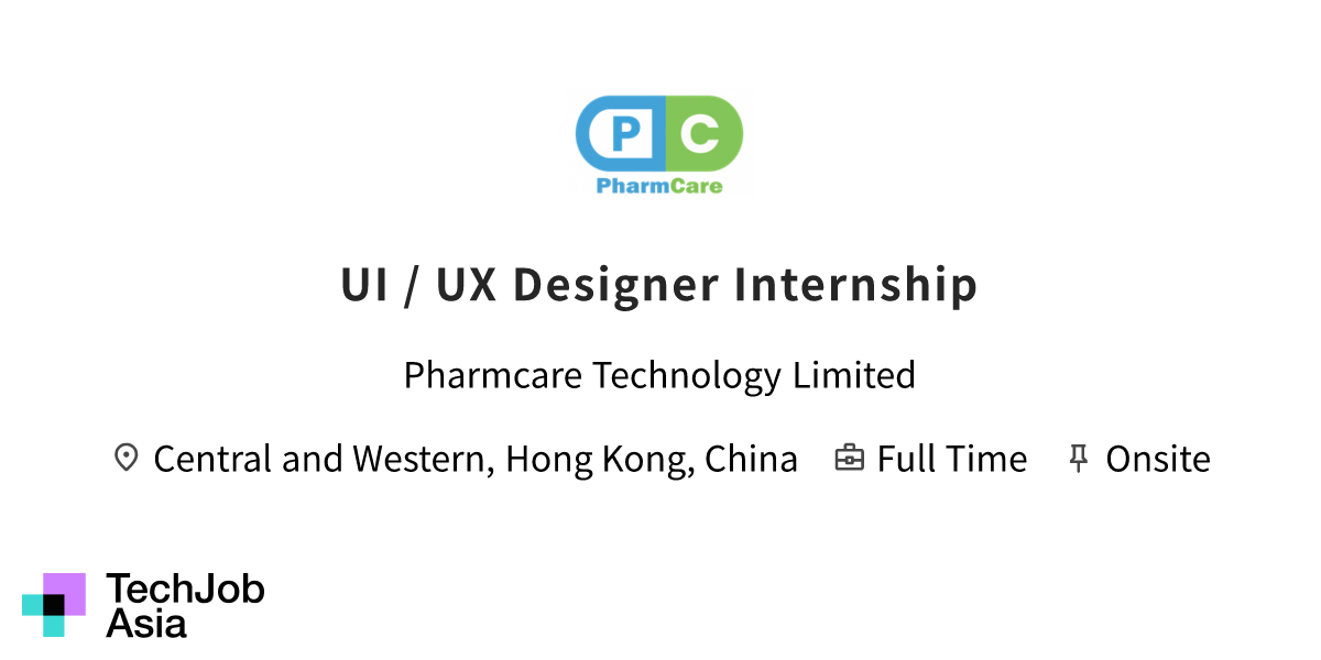 UI / UX Designer Internship Opening at Pharmcare Technology Limited in ... image.