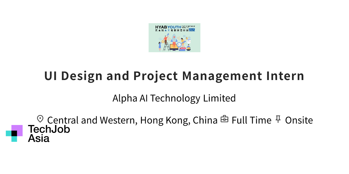 UI Design and Project Management Intern Opening at Alpha AI Technology ...